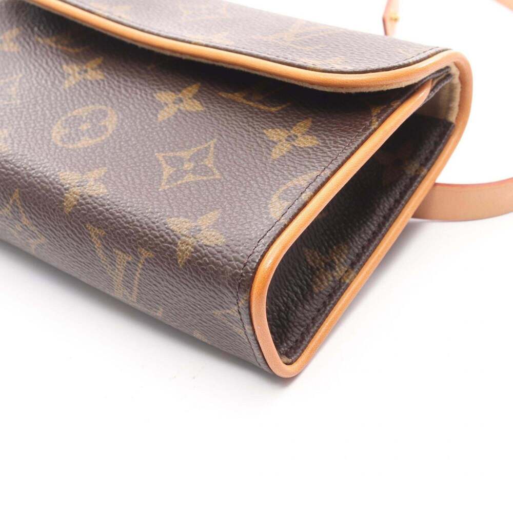 LOUIS VUITTON Authentic Brown Monogram Leather Pochette Fanny Pack - Picture 7 of 8